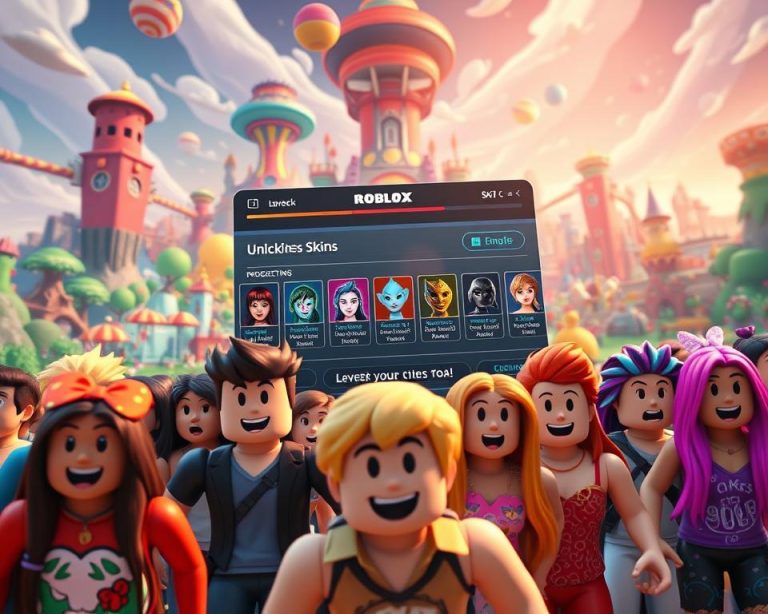 unlock hidden skins in Roblox and level up