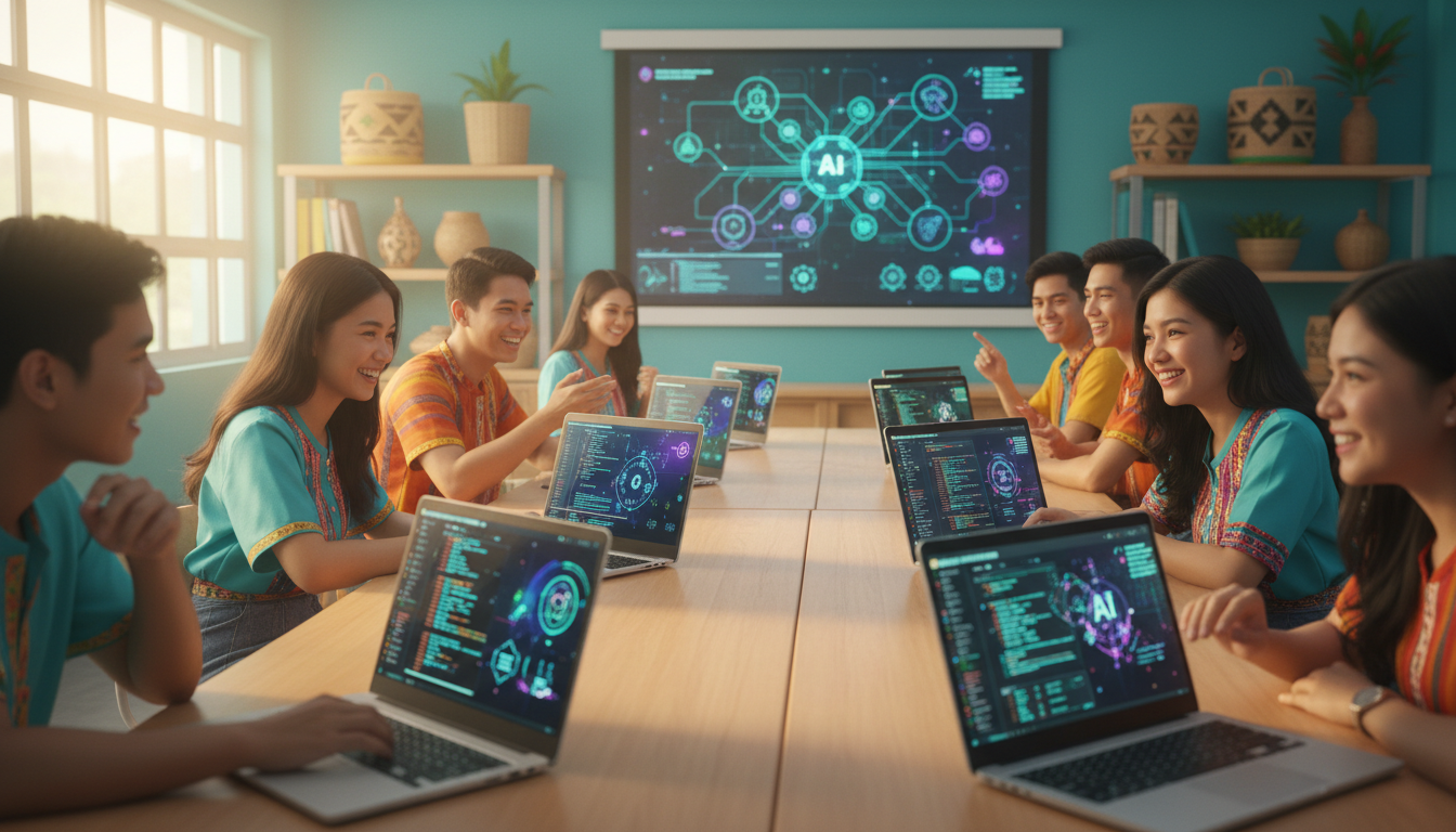 Filipino learners engaged in free AI courses