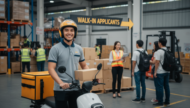 Warehouse, Rider & Delivery Hiring in the Philippines: No Experience & Walk-In Openings