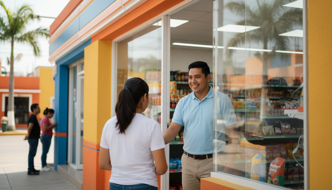 OXXO store entry-level job opportunity