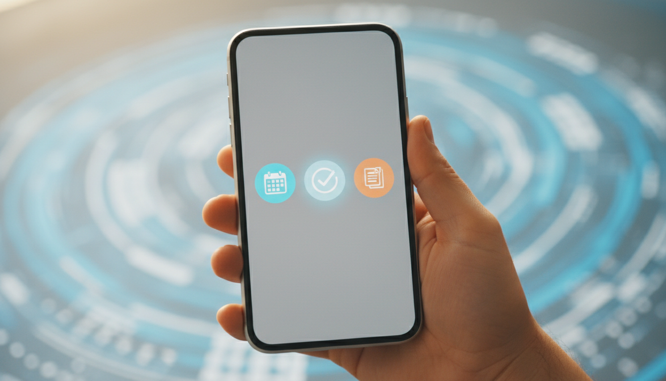 Justifying absence via digital device