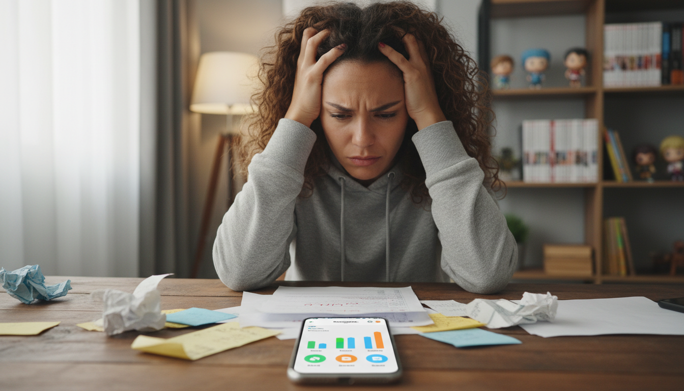 Budgeting app interface on a smartphone for South African users