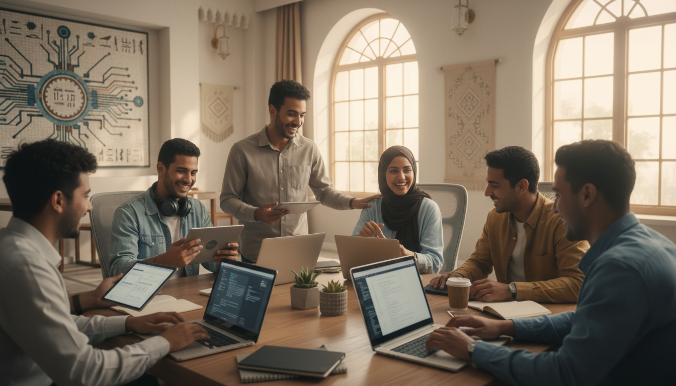 Egyptian learners accessing online courses on Coursera for skill development